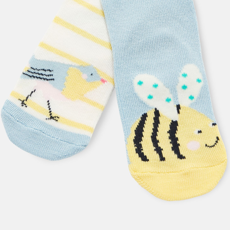 Joules Neat Feet Character Socks - Bird Bee -1